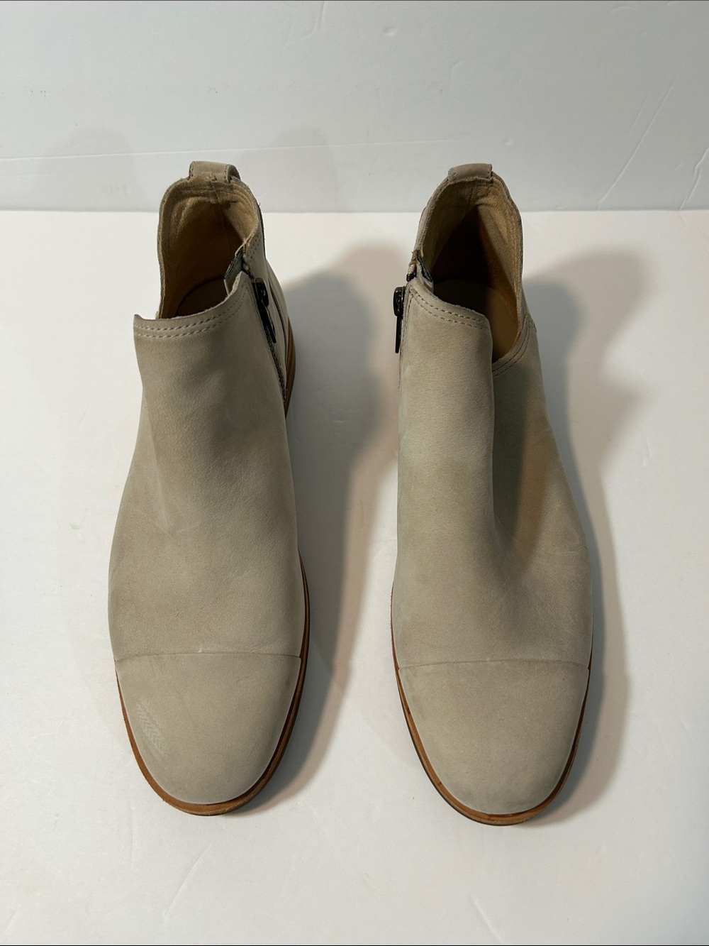 Timberland Suede Somers Fall Chelsea Ankle Boots light beige nubuck Size 8